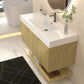 Karina 48" Fluted Floating Bathroom Vanity with Integrated Sink