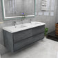 Erba 48" Double Sink Floating Bathroom Vanity
