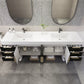 Boreal 84" Double Sink Floating Bathroom Vanity