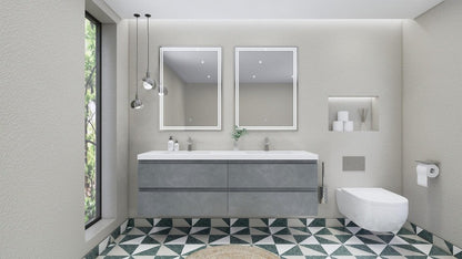 Anderson 72“ Double Sink Floating Bathroom Vanity