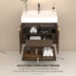 Karina 30" Fluted Floating Bathroom Vanity with Integrated Sink
