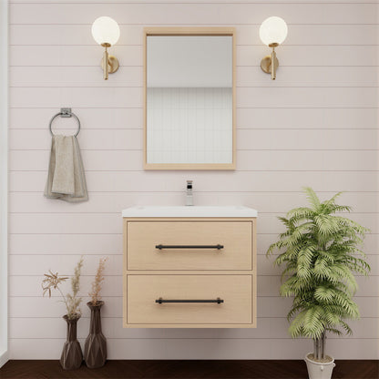 Arezzo 24" Solid Wood Floating Bathroom Vanity