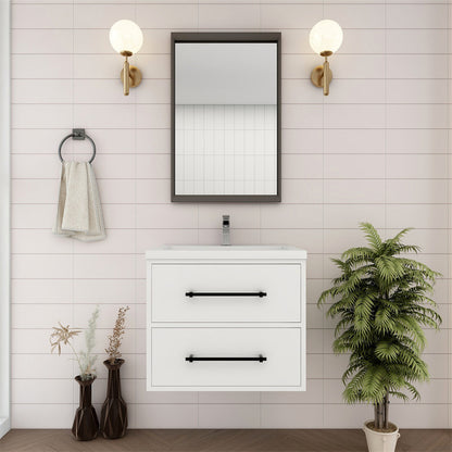 Arezzo 24" Solid Wood Floating Bathroom Vanity
