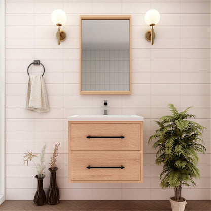 Arezzo 24" Solid Wood Floating Bathroom Vanity