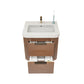 Haven Fluted 24" Floating Vanity | Modern Curved Wall-Hung Cabinet