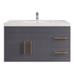 Aqua 42" Floating Bathroom Vanity (Right Drawers)