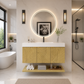 Karina 42" Fluted Floating Bathroom Vanity with Integrated Sink