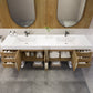 Boreal 84" Double Sink Floating Bathroom Vanity