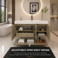 Karina 48" Fluted Floating Bathroom Vanity with Integrated Sink