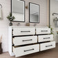 Arezzo 60" Double Sink Freestanding Bathroom Vanity (6 Drawers)