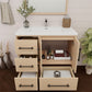Arezzo 36" Single Sink Freestanding Bathroom Vanity (Left Side Drawers)