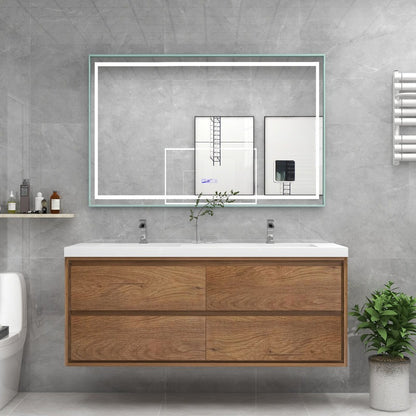 Erba 48" Double Sink Floating Bathroom Vanity