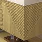 Karina 42" Fluted Floating Bathroom Vanity with Integrated Sink