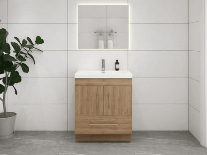 Aqua 30" Single Sink Freestanding Bathroom Vanity