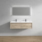 Nordic 60” Double Sink Floating Bathroom Vanity