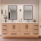 Arezzo 84" Double Sink Freestanding Bathroom Vanity