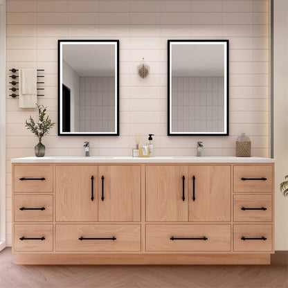 Arezzo 84" Double Sink Freestanding Bathroom Vanity