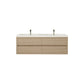 Elysia 60" Double Sink Floating Bathroom Vanity