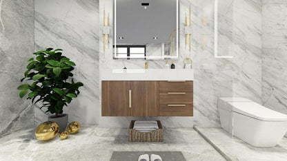 Boreal 42" Floating Bathroom Vanity (Right Drawers)