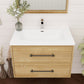 Arezzo 30" Solid Wood Floating Bathroom Vanity