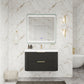 Haven Fluted 36" Floating Vanity | Modern Curved Wall-Hung Cabinet