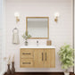 Arezzo 36" Solid Wood Floating Bathroom Vanity (Left Drawers)