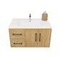 Arezzo 36" Solid Wood Floating Bathroom Vanity (Left Drawers)