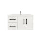 Arezzo 36" Solid Wood Floating Bathroom Vanity (Left Drawers)
