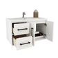 Arezzo 36" Solid Wood Floating Bathroom Vanity (Left Drawers)