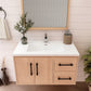Arezzo 36" Solid Wood Floating Bathroom Vanity (Right Drawers)