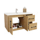 Arezzo 36" Solid Wood Floating Bathroom Vanity (Right Drawers)