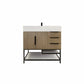 Boreal 36" Freestanding Bathroom Vanity (Right Drawers)