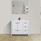 Lucia 42" Classic Freestanding Bathroom Vanity (Right Drawers)