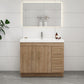 Aqua 42” Single Sink Freestanding Bathroom Vanity (Right Side Drawers)