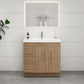 Aqua 36” Single Sink Freestanding Bathroom Vanity (Left Side Drawers)