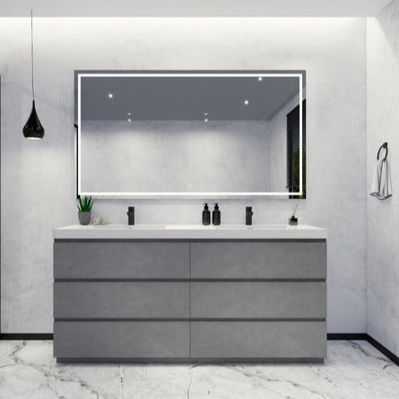 Anderson 72” Double Sink Freestanding Modern Bathroom Vanity