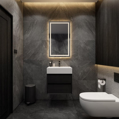 Halo 24” Single Sink Floating Bathroom Vanity