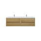 Elysia 72" Double Sink Floating Bathroom Vanity