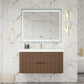 Haven Fluted 42" Floating Vanity | Modern Curved Wall-Hung Cabinet