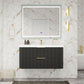 Haven Fluted 42" Floating Vanity | Modern Curved Wall-Hung Cabinet