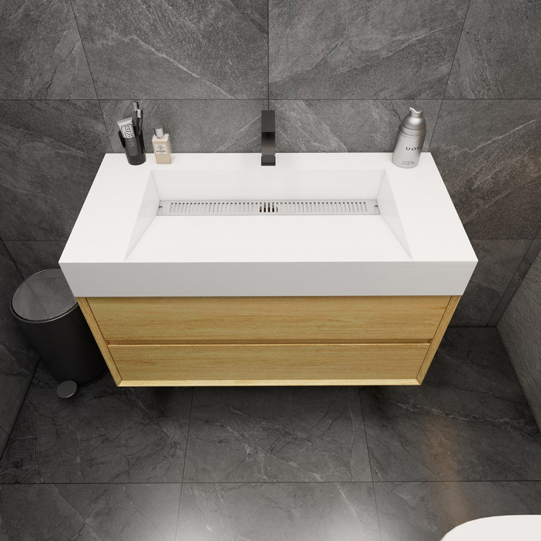 Halo 42“ Single Sink Floating Bathroom Vanity