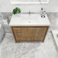 Lucia 42" Classic Freestanding Bathroom Vanity (Left Drawers)