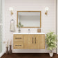 Arezzo 42" Solid Wood Floating Bathroom Vanity (Left Drawers)