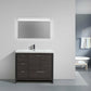 Lucia 42" Classic Freestanding Bathroom Vanity (Left Drawers)