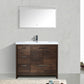 Lucia 42" Classic Freestanding Bathroom Vanity (Left Drawers)