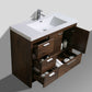 Lucia 42" Classic Freestanding Bathroom Vanity (Left Drawers)