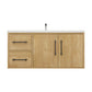 Arezzo 42" Solid Wood Floating Bathroom Vanity (Left Drawers)