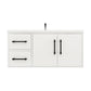 Arezzo 42" Solid Wood Floating Bathroom Vanity (Left Drawers)