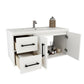 Arezzo 42" Solid Wood Floating Bathroom Vanity (Left Drawers)