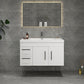 Aqua 42" Floating Bathroom Vanity (Left Drawers)